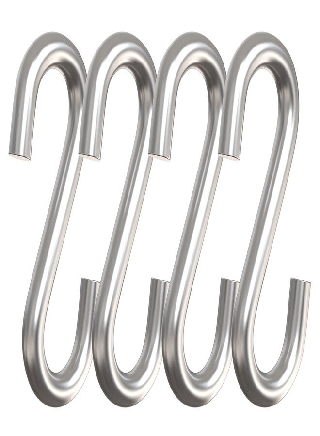Hulless S Shaped Hooks 3 Inches S Shape Durable Heavy Utility Hooks S Hanging Hooks S Metal Hooks (4 per Pack) - Image 1